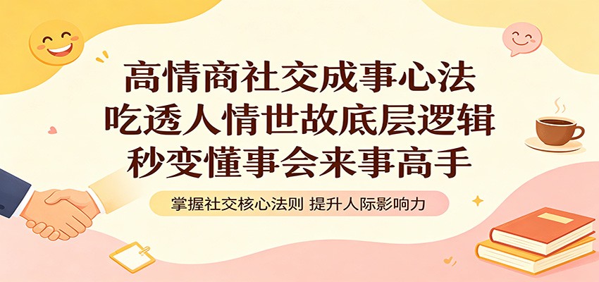 高情商社交成事心法：吃透人情世故底层逻辑，秒变懂事会来事高手-藏宝阁