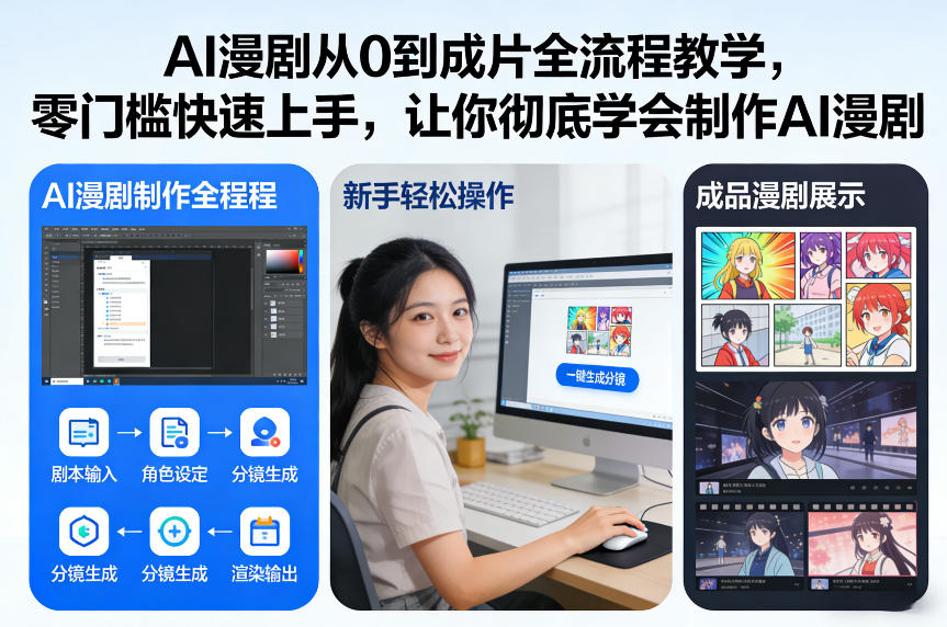 AI漫剧从0到成片全流程教学，零门槛快速上手，让你彻底学会制作AI漫剧【保姆级教程】-藏宝阁