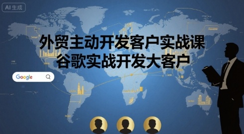 外贸主动开发客户实战课，谷歌实战开发大客户-藏宝阁