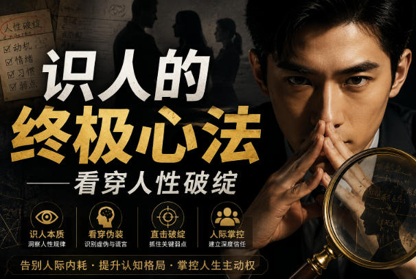 付费文章：识人的终极心法——看穿人性破绽-藏宝阁
