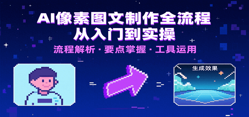 AI像素图文制作全流程：内容要点、文案选择及所用工具，助你快速入局-藏宝阁