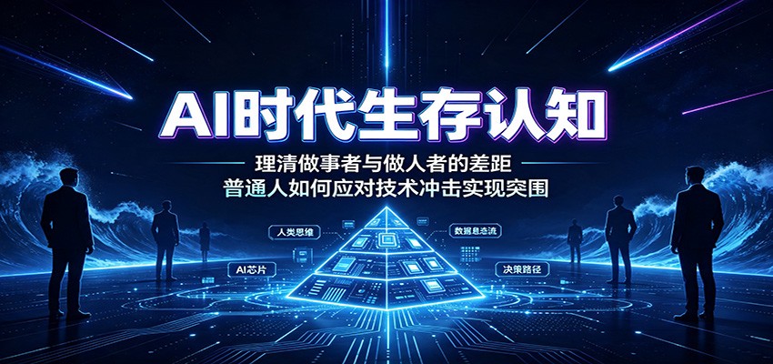 AI时代生存认知：理清做事者与做人者的差距，普通人如何应对技术冲击实现突围-藏宝阁