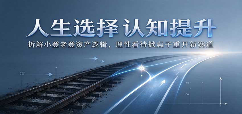 人生选择认知提升：拆解小登老登资产逻辑，理性看待掀桌子重开新赛道-藏宝阁