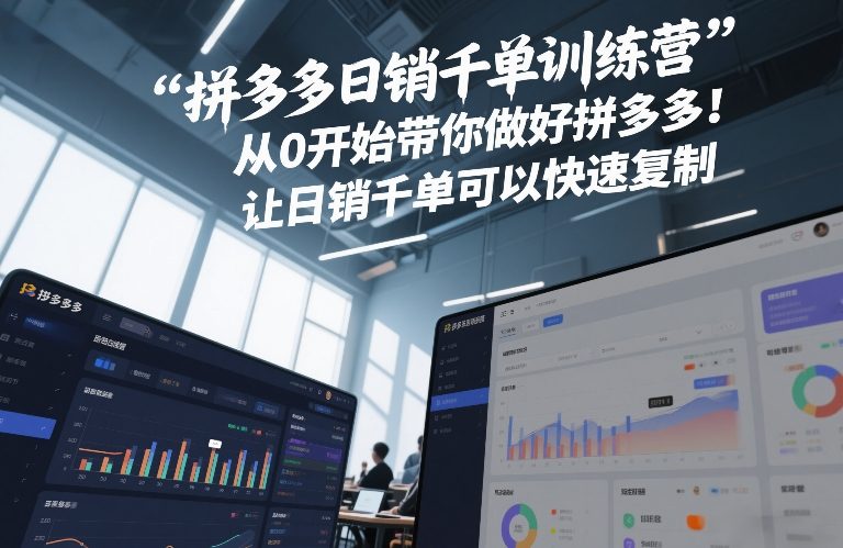 拼多多日销千单训练营，从0开始带你做好拼多多，让日销千单可以快速复制(更新26年6月)-藏宝阁