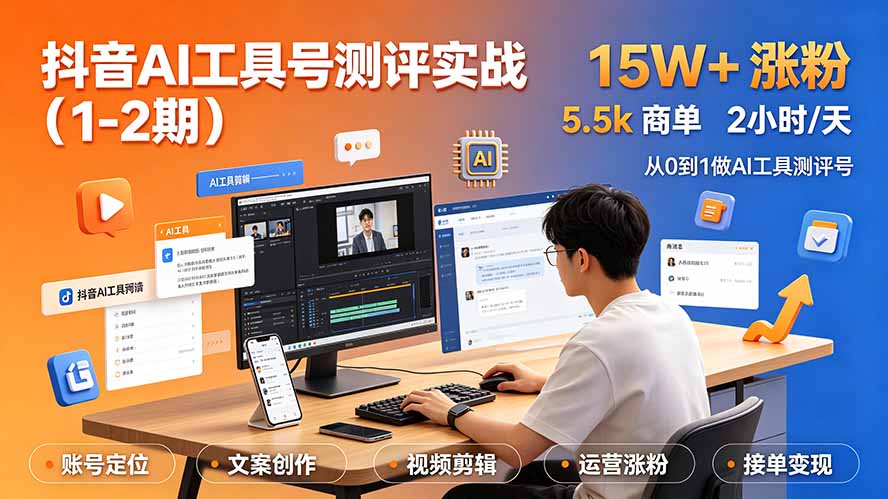 抖音AI工具号测评实战(1-2期-藏宝阁