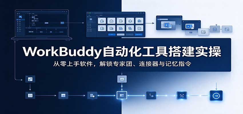 WorkBuddy自动化工具搭建实操：从零上手软件，解锁专家团、连接器与记忆指令-藏宝阁