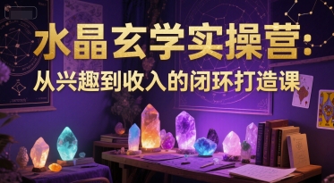 水晶玄学实操营：从兴趣到收入的闭环打造课-藏宝阁