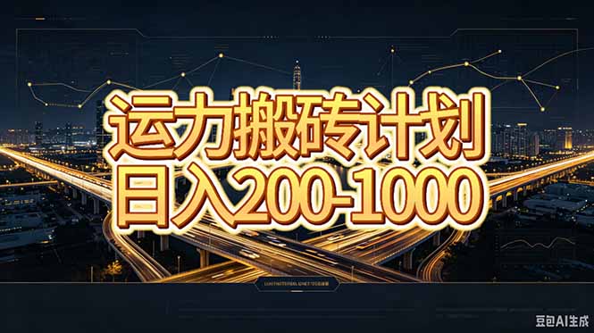 运力搬砖，风口项目。当日收益稳定200-1000。 每天仅需一小时，新人轻松上手。-藏宝阁
