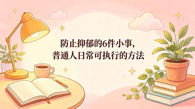 付费文章：防止抑郁的6件小事，普通人日常可执行的方法-藏宝阁
