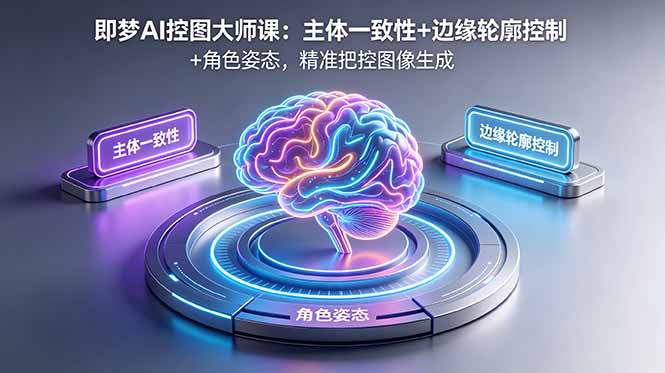 即梦AI控图大师课：主体一致性+边缘轮廓控制+角色姿态，精准把控图像生成-藏宝阁