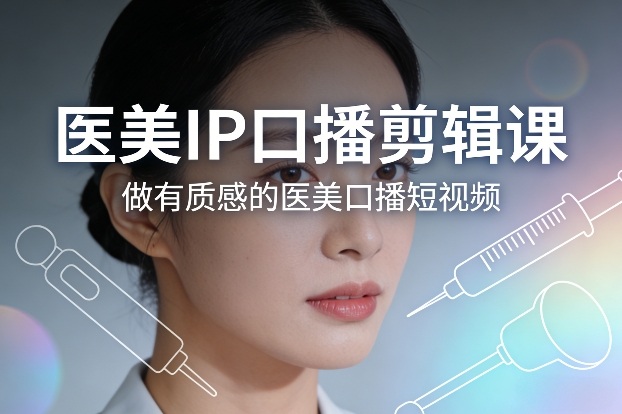 医美IP口播剪辑课，做有质感的医美口播短视频-藏宝阁
