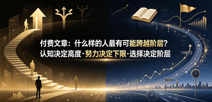 付费文章：什么样的人最有可能跨越阶层？认知决定高度·努力决定下限·选择决定阶层-藏宝阁