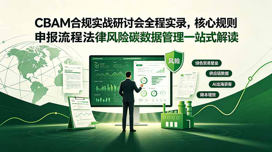 CBAM合规实战研讨会全程实录，核心规则申报流程法律风险碳数据管理一站式解读-藏宝阁