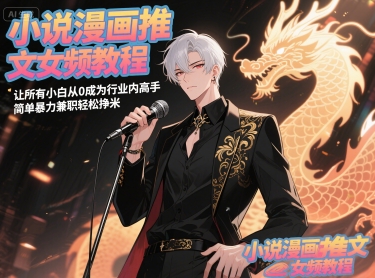 小说漫画推文女频教程，让所有小白从0成为行业内高手，简单暴力兼职轻松挣米-藏宝阁