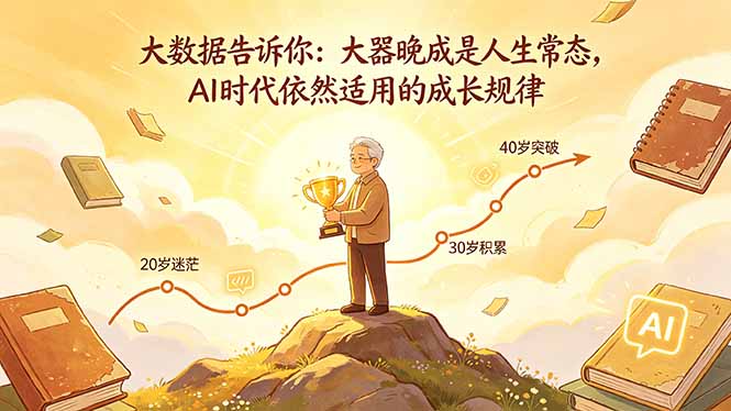 付费文章：大数据告诉你：大器晚成是人生常态，AI 时代依然适用的成长规律-藏宝阁