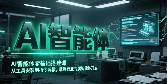 AI智能体零基础搭建课，从工具安装到指令调教，掌握行业专属智能体开发…-藏宝阁