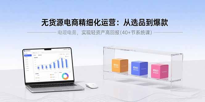 无货源电商精细化运营：从选品到爆款，实现轻资产高回报(40+节系统课-藏宝阁
