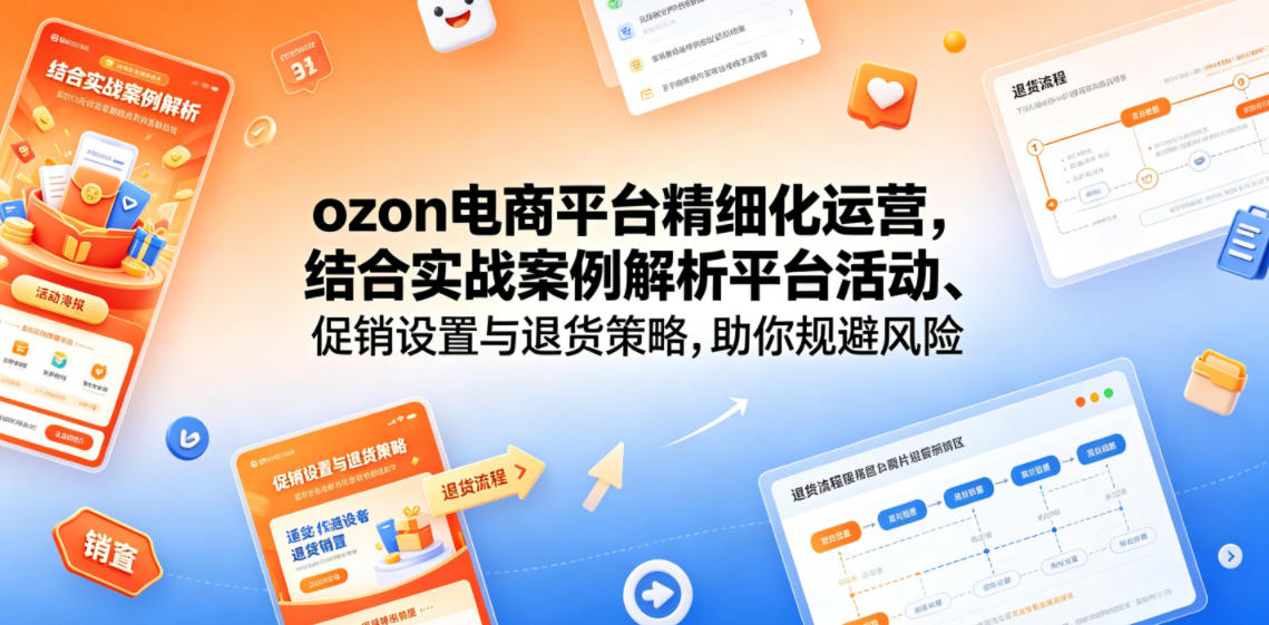 ozon电商平台精细化运营，结合实战案例解析平台活动、促销设置与退货策略，助你规避风险、提升销量-藏宝阁