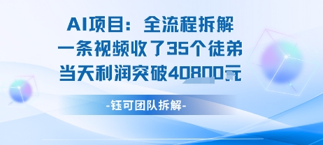 AI收徒变现闭环：一条视频收35人，日入1k+(附完整SOP)-藏宝阁