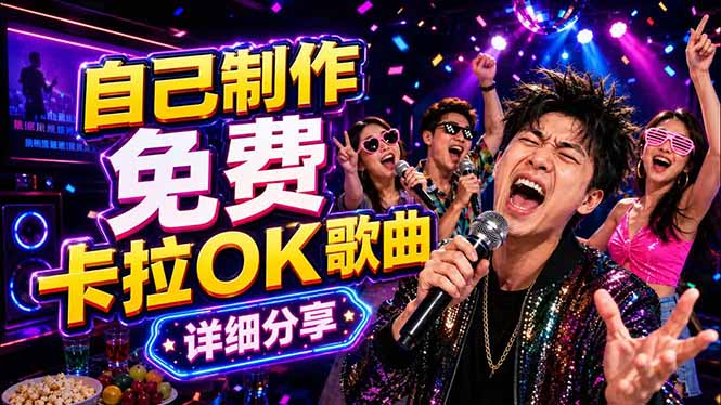 免费卡拉OK歌曲制作全攻略：音轨分离字幕制作，零基础快速做出专业K歌视频-藏宝阁