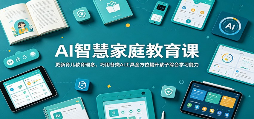 AI智慧家庭教育课：更新育儿教育理念，巧用各类AI工具全方位提升孩子综合学习能力-藏宝阁