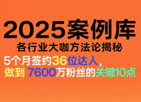 2025案例库，收录各行业大咖的方法论，各行业大咖方法论揭秘-藏宝阁
