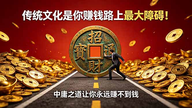 付费文章：传统文化是你赚钱路上最大障碍！中庸之道让你永远赚不到钱-藏宝阁