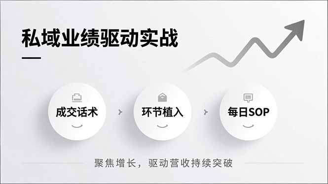 私域业绩驱动实战，成交话术、环节植入、每日SOP，聚焦增长，驱动营收持续突破-藏宝阁