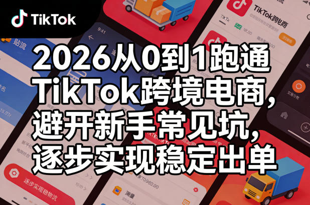 2026从0到1跑通TikTok跨境电商，避开新手常见坑，逐步实现稳定出单(更新0414)-藏宝阁