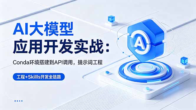 AI 大模型应用开发实战：Conda环境搭建到API调用，提示词工程+Skills开发全链路-藏宝阁