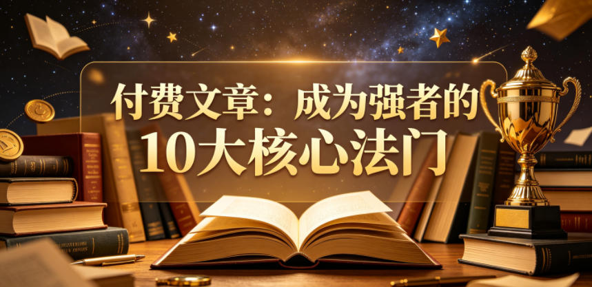 付费文章：成为强者的10大核心法门-藏宝阁