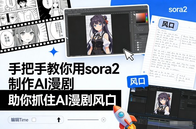 手把手教你用sora2制作AI漫剧，助你抓住AI漫剧风口-藏宝阁