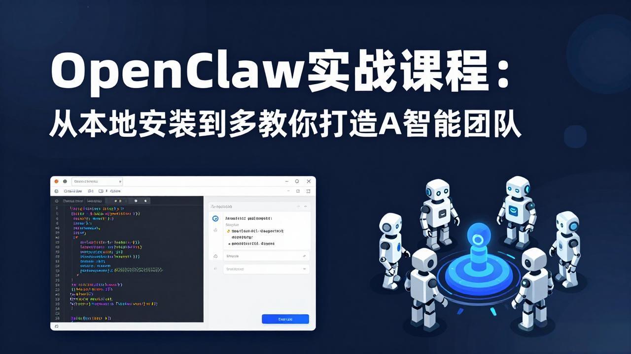 OpenClaw实战课程：从本地安装到多Agent协同，手把手教你打造AI智能团队-藏宝阁