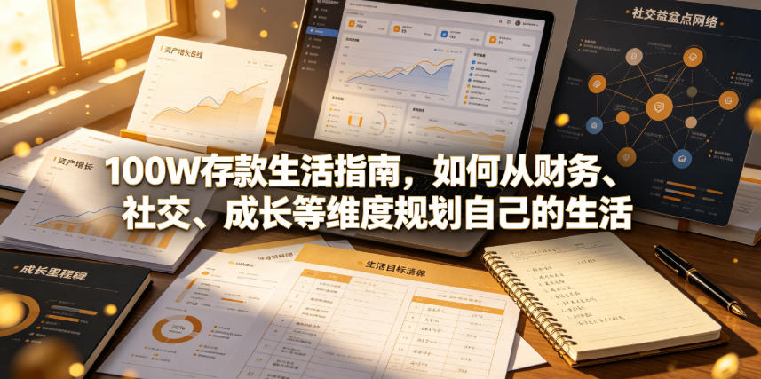 付费文章：100W存款生活指南，如何从财务、社交、成长等维度规划自己的生活-藏宝阁