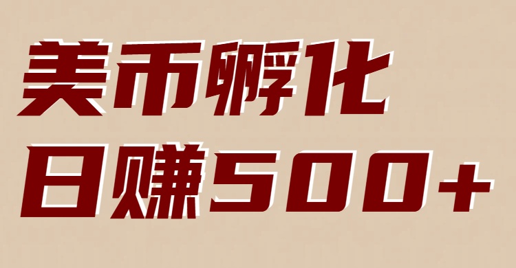 美币孵化：电脑全自动挂机赚美金，小白轻松上手-藏宝阁