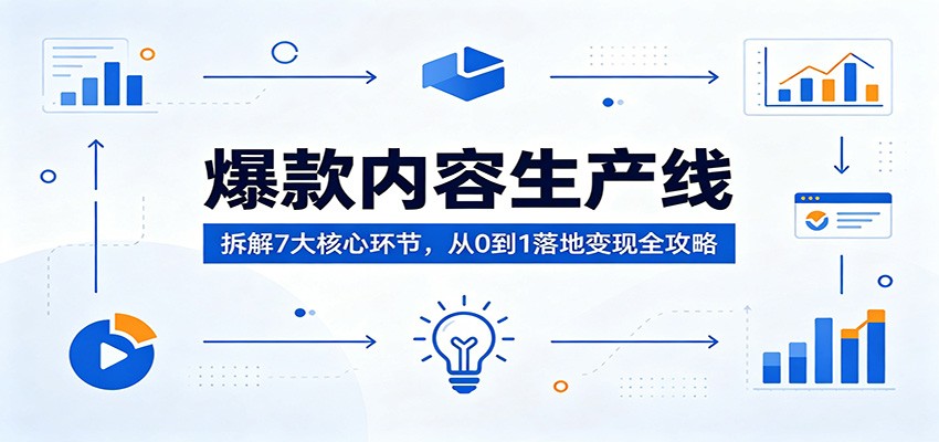 爆款内容生产线：拆解7大核心环节，从0到1落地变现全攻略-藏宝阁