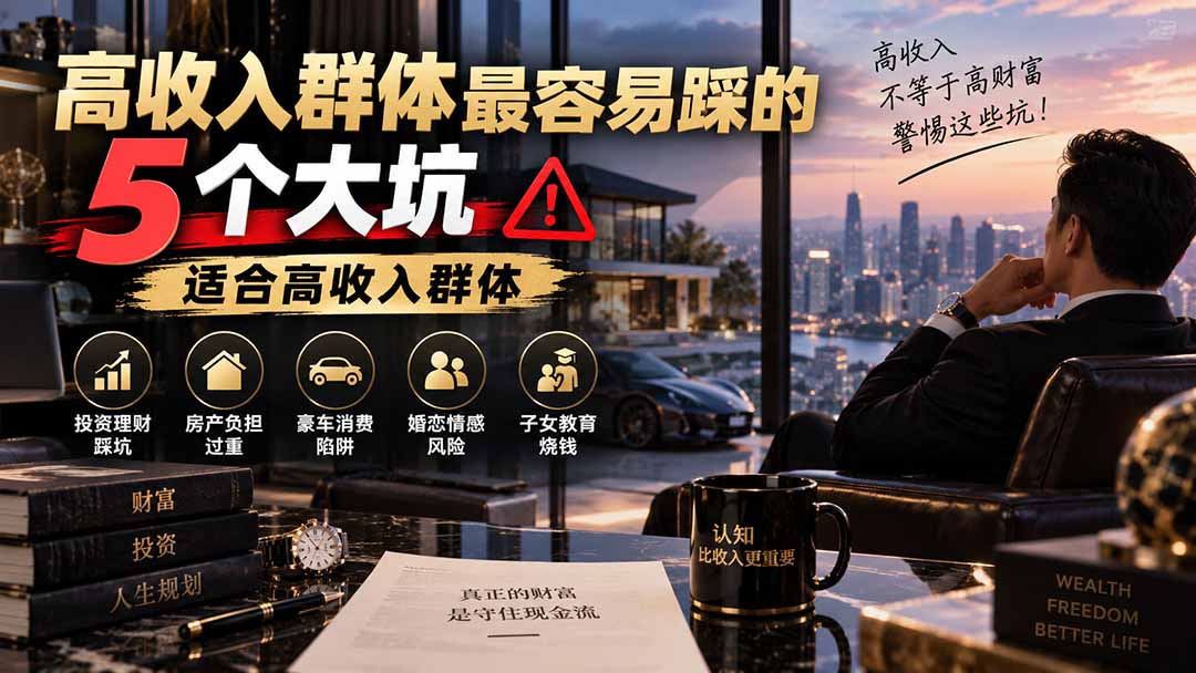 付费文章：高收入群体最容易踩的5个大坑，适合高收入群体-藏宝阁