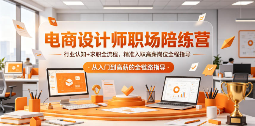 电商设计师职场陪练营，行业认知+求职全流程，精准入职高薪岗位全程指导-藏宝阁