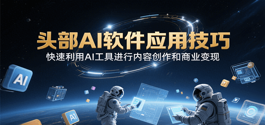 头部AI软件应用技巧，快速利用AI工具进行内容创作和商业变现-藏宝阁