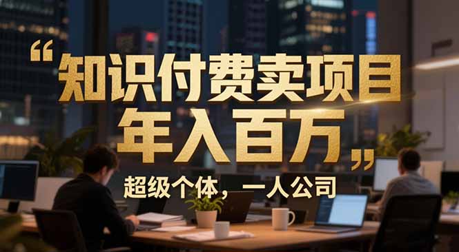 从0到年入百万：超级个体实战心得公开，个人IP×精准引流×成交系统全拆解-藏宝阁