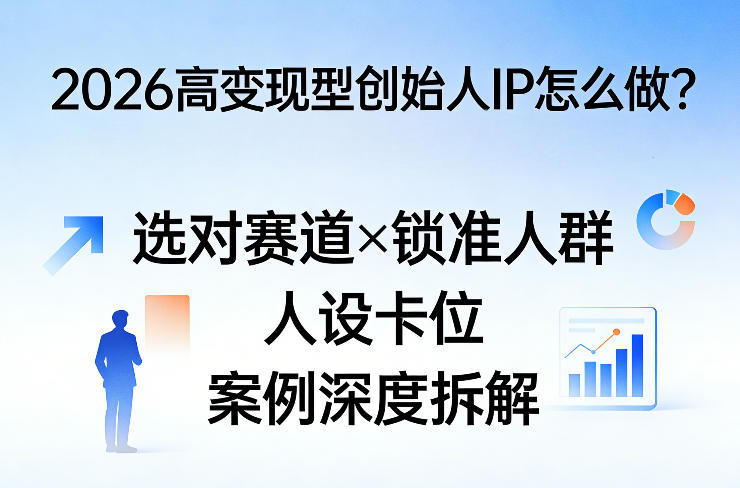 2026高变现型创始人IP怎么做？选对赛道×锁准人群×人设卡位×案例深度拆解-藏宝阁
