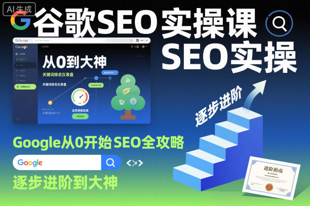 谷歌SEO实操课，Google从0开始SEO全攻略，逐步进阶到大神(更新26年)-藏宝阁