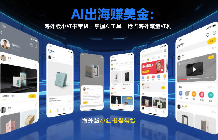 AI出海賺美金：海外版小红书带货，掌握AI工具，抢占海外流量红利(更新2026)-藏宝阁