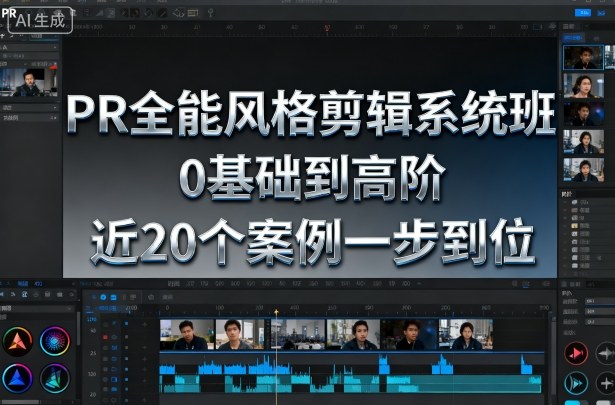 PR全能风格剪辑系统班，0基础到高阶，近20个案例一步到位-藏宝阁