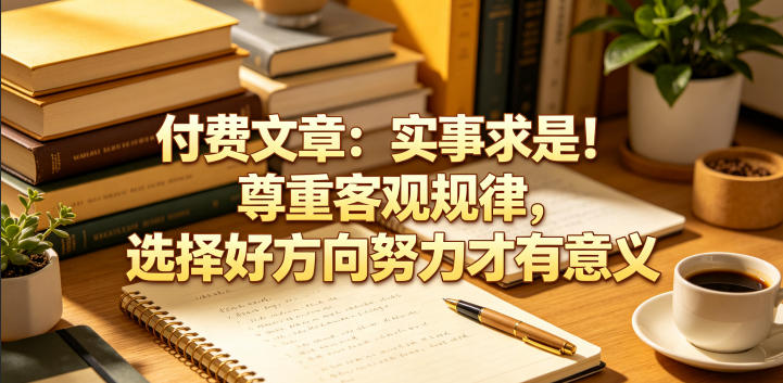 付费文章：实事求是！尊重客观规律，选择好方向努力才有意义-藏宝阁