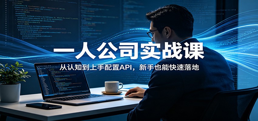 一人公司实战课：从认知到上手配置API，新手也能快速落地-藏宝阁