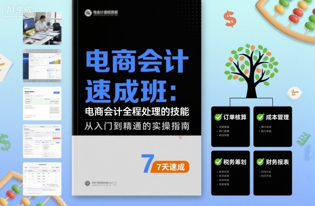 电商会计速成班，电商会计全程处理的技能-藏宝阁