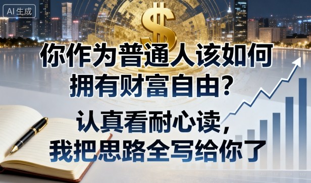 付费文章：你作为普通人该如何拥有财富自由？认真看耐心读，我把思路全写给你了-藏宝阁