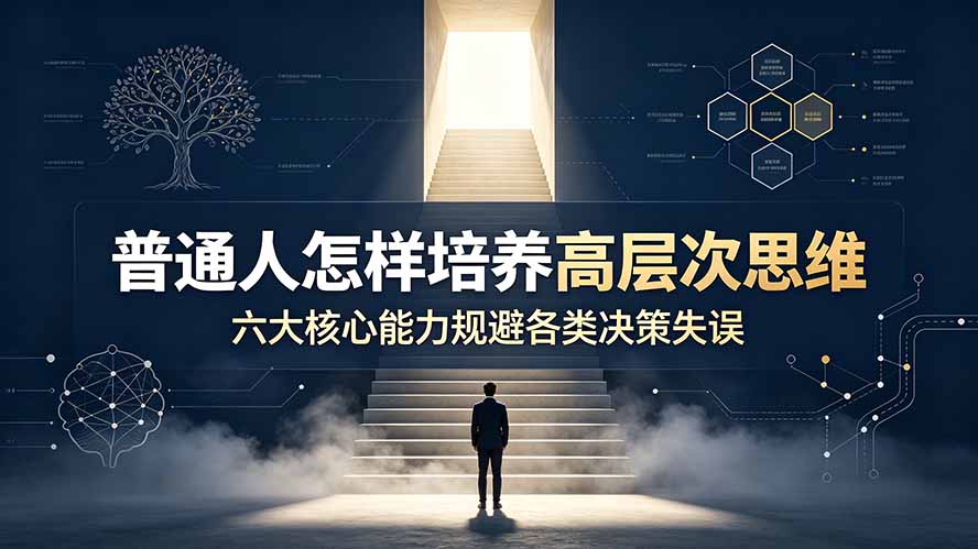 付费文章：普通人怎样培养高层次思维，六大核心能力规避各类决策失误-藏宝阁