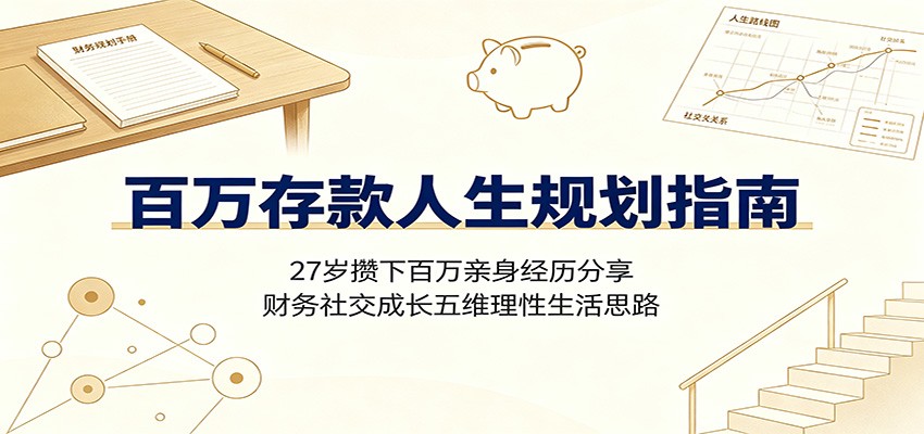 百万存款人生规划指南：27岁攒下百万亲身经历分享，财务社交成长五维理性生活思路-藏宝阁